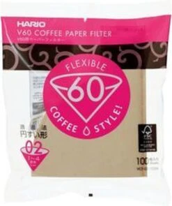Hario Koffiefilters V60 02 - Bruin (100 Stuks) -Aanbiedingen Frothwerk Winkel 1005x1200