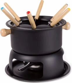 Benson Fondue Set - 18 X 9 Cm - 6 Personen - Zwart