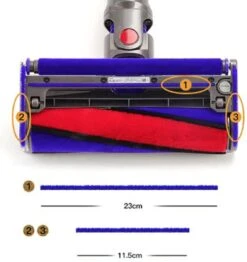 JC's Viltstrips Voor Dyson - 3 Strips Voor Borstel Van Dyson V7, V8,V10, En V11