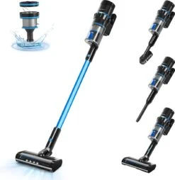 Aigostar 4 In 1 Steelstofzuiger Draadloos - Steelstofzuigers - Kruimelzuiger Functie - 250W - 2700Pa - Willie 33A3O - Wit -Aanbiedingen Frothwerk Winkel 1167x1200