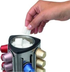 Brabantia Capsulehouder - Met Uitneembaar Bakje - Matt Steel - Geschikt Voor Nespresso Cups -Aanbiedingen Frothwerk Winkel 1168x1200 1