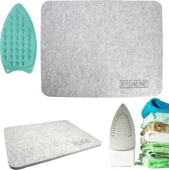 Fitualine - Strijkmat – 43,5x34,5 Cm - Lichtgewicht - Strijkmat - Hitte Bestendig - Strijkplank - Tafel Strijkplank - Reisstrijkijzer - Mini Strijkijzer - Mini Strijkplank - Voor Op Tafel - Mouwplankje - Strijkkussen