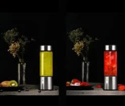 Blender To Go- Portable Blender- Blender Smoothie- Oplaadbare Blender- Blender RVS/Zilver- Mini Blender- Smoothie Maker- Fruit Maker- Draagbare Blender- USB Oplaadbaar 450 Ml -Aanbiedingen Frothwerk Winkel 1200x1018 1