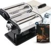 Kitchenz Pastamachine RVS Zwart - Pastamaker- Pasta - Pastamachines - Inclusief Recepten E-Book