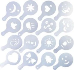 Merkloos Cappuccino Sjabloon - Herbruikbaar Barista Set - Cacao Sjablonen - 16 Stuks 13 Merkloos Cappuccino Sjabloon - Herbruikbaar Barista Set - Cacao Sjablonen - 16 Stuks -Aanbiedingen Frothwerk Winkel 1200x1146 2