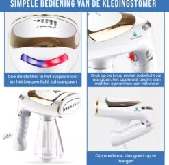 TibaGoods Luxe Kledingstomer - Handstomer - Ontkreuker - Stoomreiniger - Warmt Snel Op - Inclusief 2 Opzetborstels - 1600w - 250ml 15 TibaGoods Luxe Kledingstomer - Handstomer - Ontkreuker - Stoomreiniger - Warmt Snel Op - Inclusief 2 Opzetborstels - 1600w - 250ml -Aanbiedingen Frothwerk Winkel 1200x1171 11