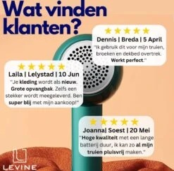 V2 Levine Pluizenverwijderaar - Pluizentondeuse - Ontpluizer - Premium Lint Remover - Elektrisch - Oplaadbaar - Inclusief Oplader -Aanbiedingen Frothwerk Winkel 1200x1179 10