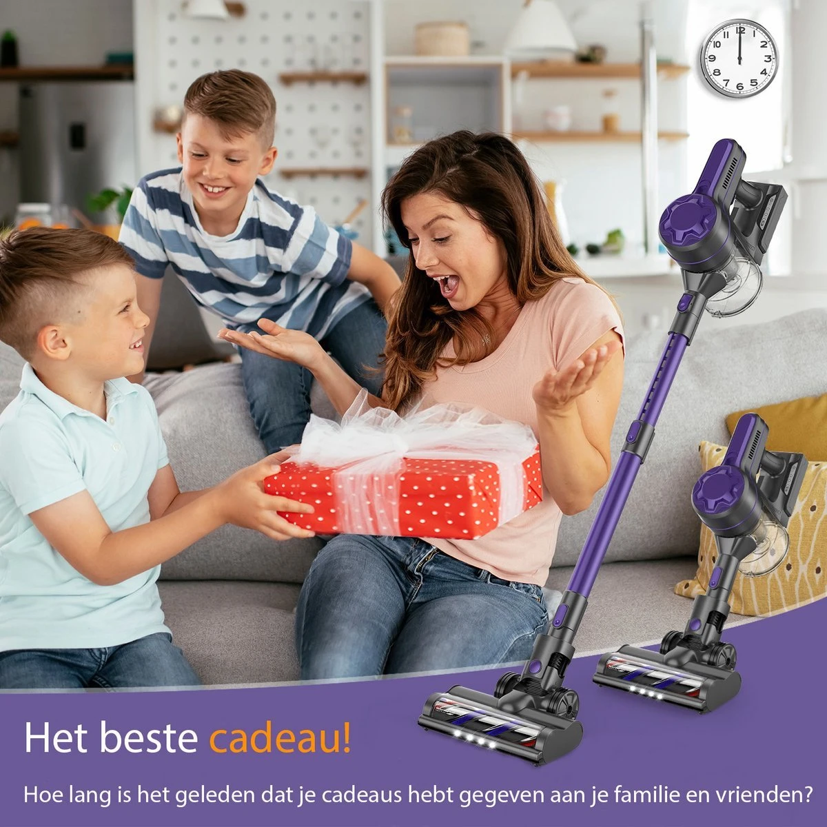 Zoker | A10pro® | Steelstofzuiger | 250W | 4 In 1 Draadloze Steelstofzuiger | Superkrachtige Turbo Functie | Verbeterd Model | Zonder Zak | Inclusief Accu 7 Zoker | A10pro® | Steelstofzuiger | 250W | 4 In 1 Draadloze Steelstofzuiger | Superkrachtige Turbo Functie | Verbeterd Model | Zonder Zak | Inclusief Accu - Afbeelding 7