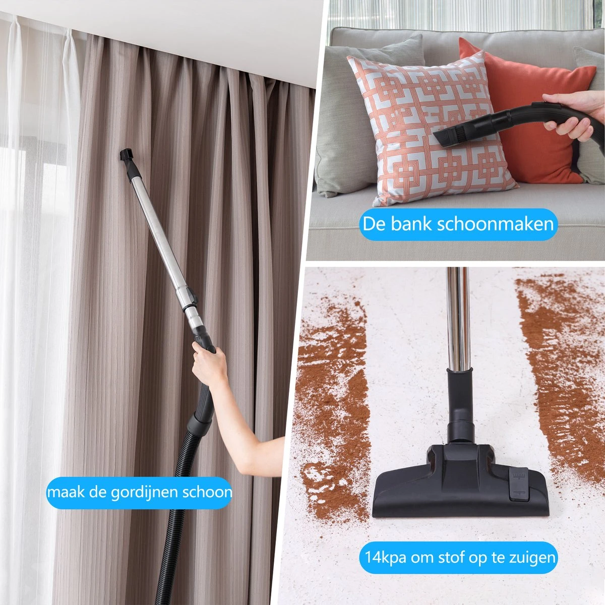 Aigostar Tidy 33YAM - Stofzuiger Zonder Zak - Blauw 2 Aigostar Tidy 33YAM - Stofzuiger Zonder Zak - Blauw - Afbeelding 2