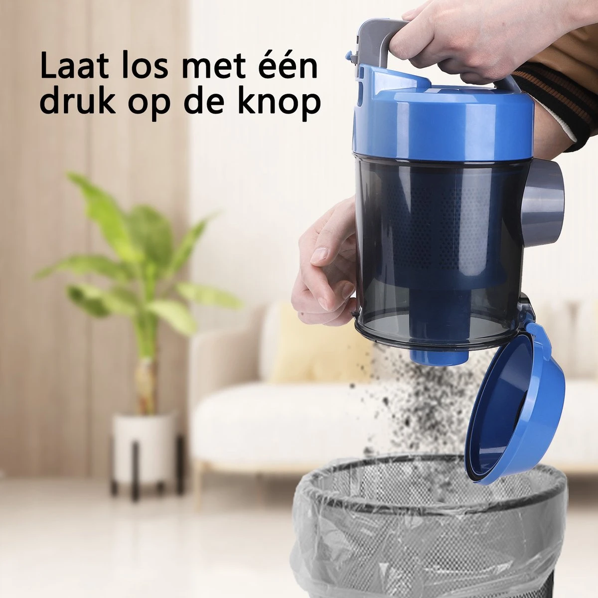 Aigostar Tidy 33YAM - Stofzuiger Zonder Zak - Blauw 5 Aigostar Tidy 33YAM - Stofzuiger Zonder Zak - Blauw - Afbeelding 5