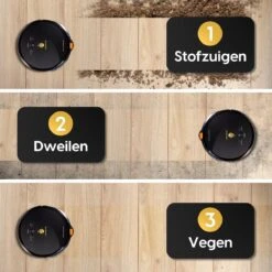 Clean Golden® Robotstofzuiger Met Dweilfunctie – Draadloze Stofzuiger Met Laadstation – Automatische Stofzuiger & Dweilrobot -Aanbiedingen Frothwerk Winkel 1200x1200 1424