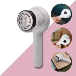 Bolide Oplaadbare Pluizenverwijderaar - Pluizentondeuse - Elektrische Kledingontpluizer Met Antistatische Pluizenborstel - Lintremover - Oplaadbaar - Pluizendief Wit