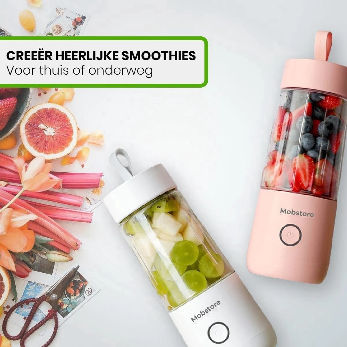 Merkloos Draagbare Mini Blender - Blender To Go - Blender Smoothie - USB Oplaadbaar - Draadloos - Compact - Mini Smoothie Maker - Oplaadbare Blender - Smoothies - Fruit - Mixer - Blender - Roze - 350ml 3 Merkloos Draagbare Mini Blender - Blender To Go - Blender Smoothie - USB Oplaadbaar - Draadloos - Compact - Mini Smoothie Maker - Oplaadbare Blender - Smoothies - Fruit - Mixer - Blender - Roze - 350ml - Image 3