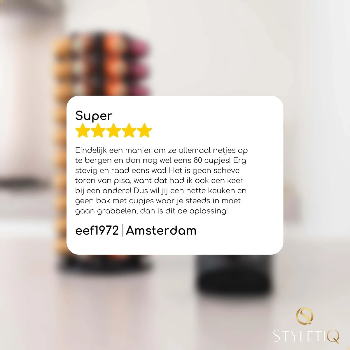 Capsulehouder Voor 80 Nespresso Koffiecups - Nespresso Cups - Koffiecups Houder - 360º Draaibaar Zwart 8 Capsulehouder Voor 80 Nespresso Koffiecups - Nespresso Cups - Koffiecups Houder - 360º Draaibaar Zwart - Afbeelding 8