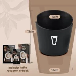 Leonomics Uitklopbak Voor Koffie En Espresso – Knockbox Van Ecologisch En Duurzaam Materiaal – Afklopbak Met Antislip Ring -Aanbiedingen Frothwerk Winkel 1200x1200 486