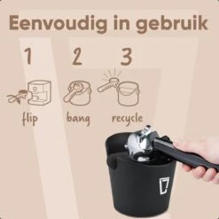 Leonomics Uitklopbak Voor Koffie En Espresso – Knockbox Van Ecologisch En Duurzaam Materiaal – Afklopbak Met Antislip Ring -Aanbiedingen Frothwerk Winkel 1200x1200 490