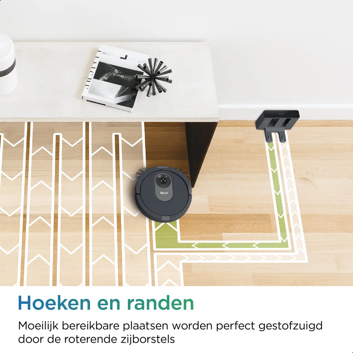 Shark AI Laser Robotstofzuiger - Automatisch Laadstation - Krachtig Tegen Huisdierharen - Mobiele App - Zakloos - RV2001EU 9 Shark AI Laser Robotstofzuiger - Automatisch Laadstation - Krachtig Tegen Huisdierharen - Mobiele App - Zakloos - RV2001EU - Afbeelding 9