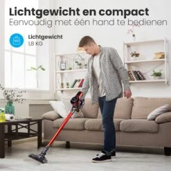 Auronic Steelstofzuiger - Draadloos - 4-in-1 - Op Batterij - 160W - Rood/Grijs 19 Auronic Steelstofzuiger - Draadloos - 4-in-1 - Op Batterij - 160W - Rood/Grijs -Aanbiedingen Frothwerk Winkel 1200x1200 995