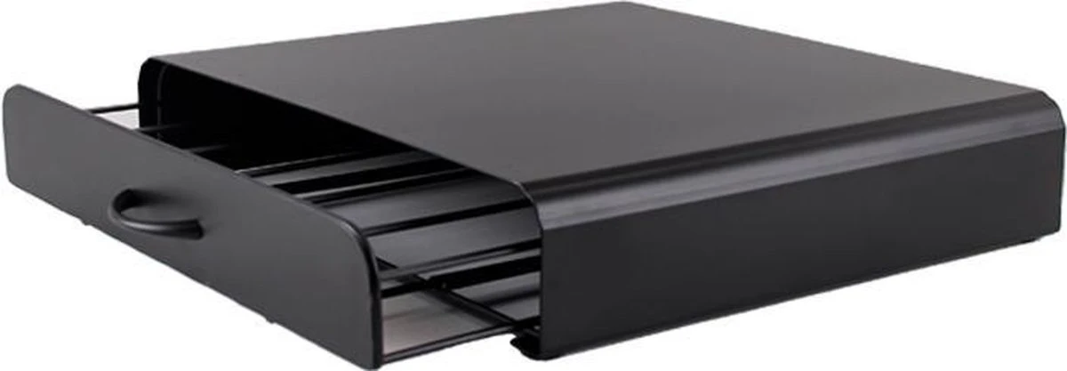 Adge - Capsule Houder Met Lade - Geschikt Voor Dolce Gusto - 36 Capsules - RVS - Zwart 1 Adge - Capsule Houder Met Lade - Geschikt Voor Dolce Gusto - 36 Capsules - RVS - Zwart