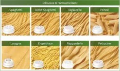 Philips Avance Collection Pastamachine, 8 Vormpjes, Grijs (HR2382/15) -Aanbiedingen Frothwerk Winkel 1200x711