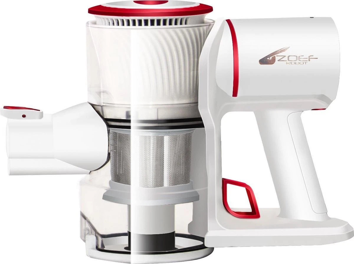 Zoef Robot James 2.0 - STS08Z - Steelstofzuiger - Steelstofzuiger Draadloos - Turbo Borstel En Kleine Turbo Borstel - LED Verlichting - Steelstofzuigers - Stofzuiger Zonder Zak Op Accu - Stofzuiger Draadloos - 5 Zoef Robot James 2.0 - STS08Z - Steelstofzuiger - Steelstofzuiger Draadloos - Turbo Borstel En Kleine Turbo Borstel - LED Verlichting - Steelstofzuigers - Stofzuiger Zonder Zak Op Accu - Stofzuiger Draadloos - - Afbeelding 5