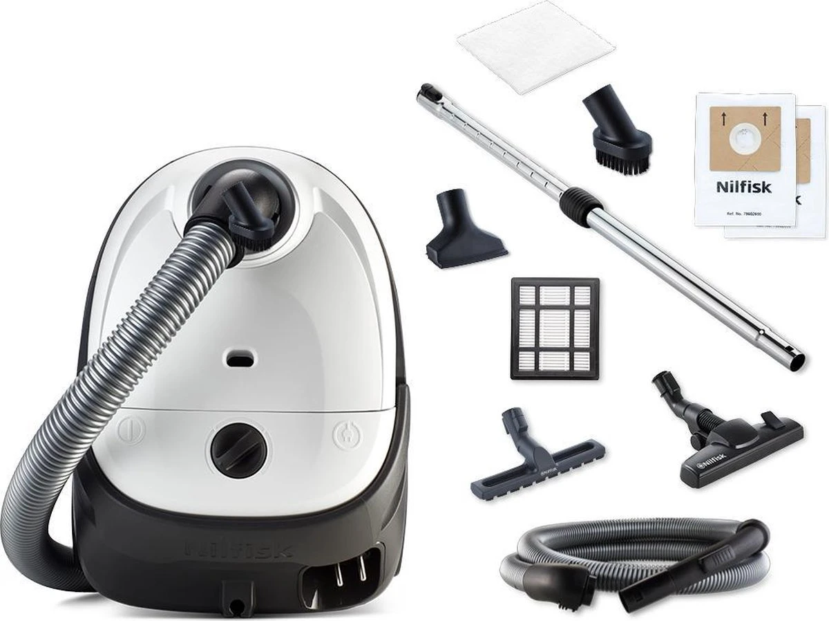 Nilfisk One Allergy - Stofzuiger - Actieradius 11 Meter - Parketborstel - Allergie Filter H14 4 Nilfisk One Allergy - Stofzuiger - Actieradius 11 Meter - Parketborstel - Allergie Filter H14 - Afbeelding 4