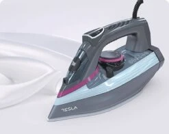 Tesla IR400GP - Droog- & Stoomstrijkijzer - Keramische Zoolplaat - 3100W - Grijs / Paars -Aanbiedingen Frothwerk Winkel 1200x954 4