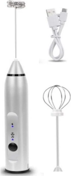 Melkopschuimer Electrisch Melkschuimer Koffie Melk Opschuimer Espresso Milk Frother – Elektrisch Oplaadbaar Incl. USB
