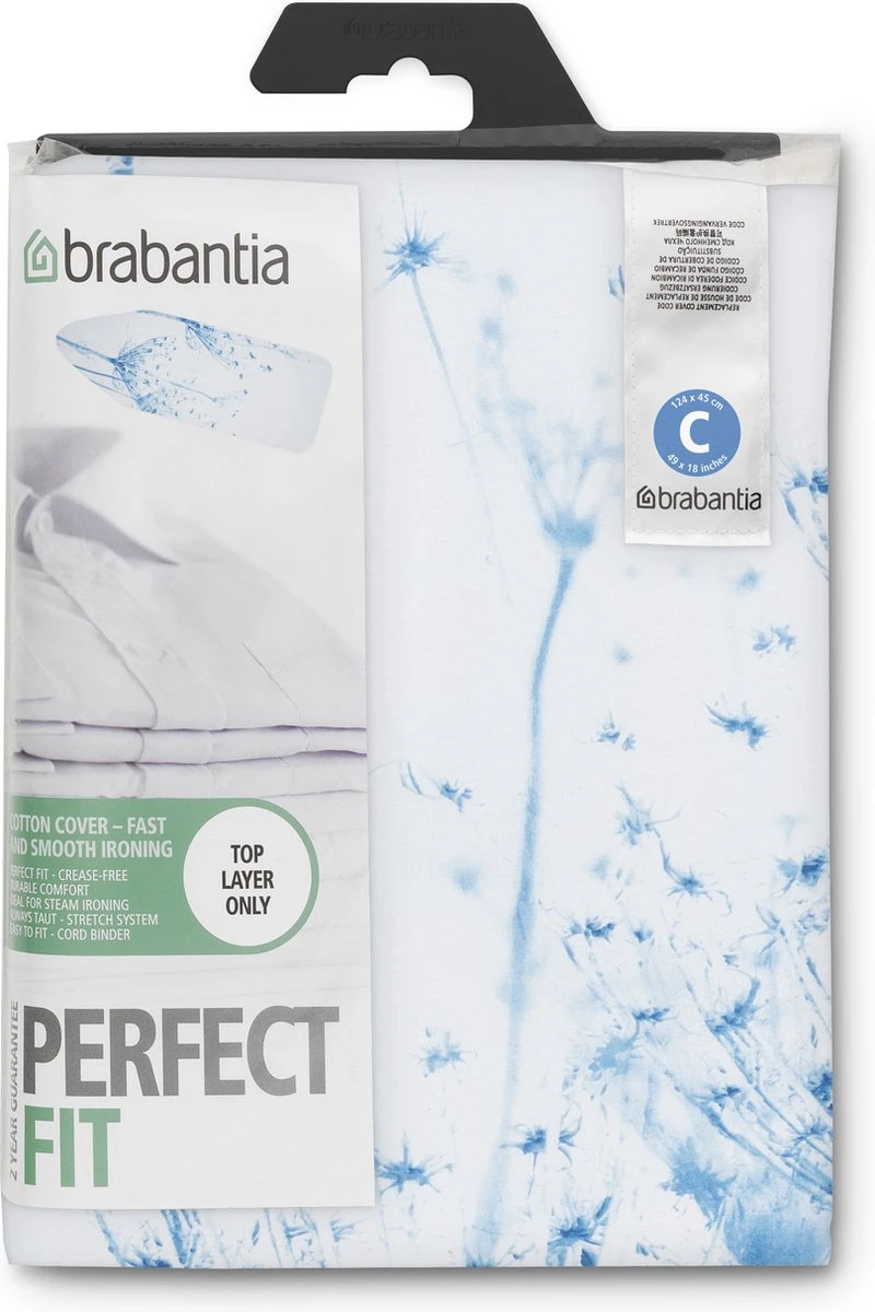 Brabantia Strijkplankhoes C - 124 X 45 Cm - Cotton Flower - Alleen Toplaag 3 Brabantia Strijkplankhoes C - 124 X 45 Cm - Cotton Flower - Alleen Toplaag - Image 3