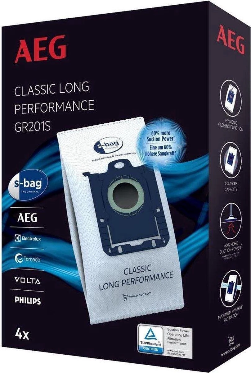Electrolux E201S Stofzuigerzak S-bag Classic Long Performance 2 Electrolux E201S Stofzuigerzak S-bag Classic Long Performance - Afbeelding 2