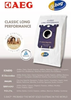 AEG S-bag GR201M - Stofzuigerzakken - 12 Stuks