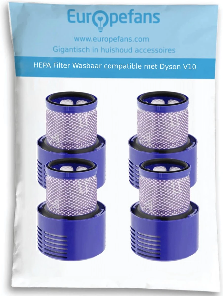 4x HEPA Filter Voor Dyson V10 Sv12 Stofzuiger Total Clean, Parquet, Motorhead, Animal Wasbaar Steelstofzuiger DY-969082-01 2 4x HEPA Filter Voor Dyson V10 Sv12 Stofzuiger Total Clean, Parquet, Motorhead, Animal Wasbaar Steelstofzuiger DY-969082-01 - Afbeelding 2