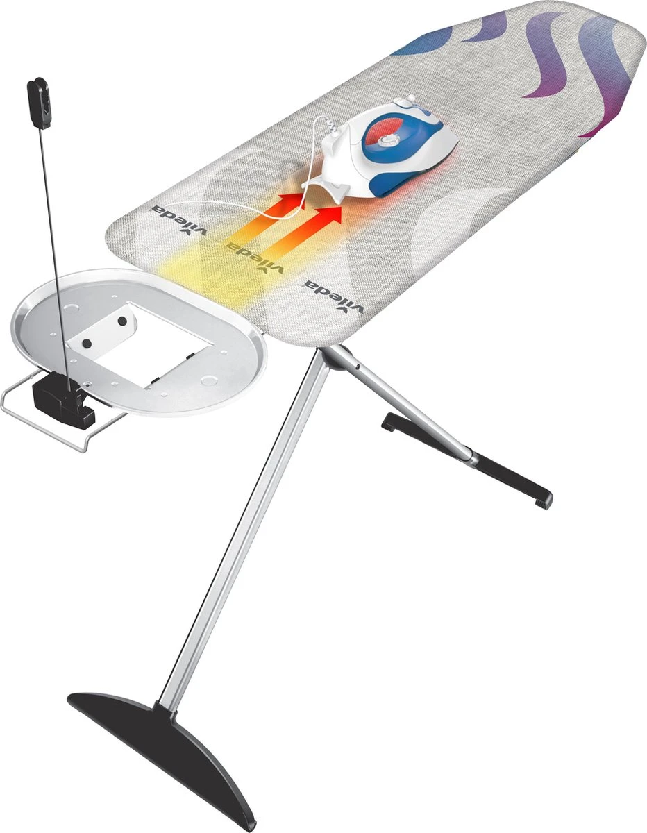 Vileda Total Reflect+ Strijkplank - 130 X 44 Cm 2 Vileda Total Reflect+ Strijkplank - 130 X 44 Cm - Afbeelding 2