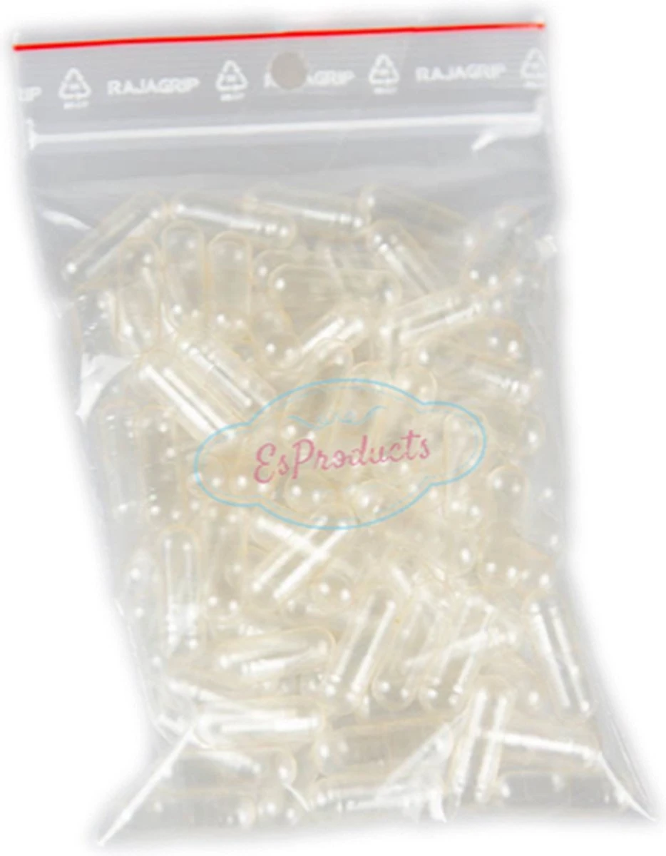 Lege Capsules 100 Stuks Maat 1 | Gelatine | Maak Je Eigen Health Pillen | Medicatie Doseren | Leeg Capsule 3 Lege Capsules 100 Stuks Maat 1 | Gelatine | Maak Je Eigen Health Pillen | Medicatie Doseren | Leeg Capsule - Afbeelding 3
