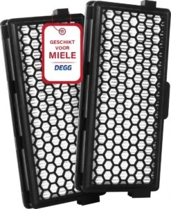 DEGG - Hepa & Koolstof Filter - Geschikt Voor Miele - Vervangt SF-HA 50 - Hepa Airclean Filter - COMBIDEAL - 2 STUK(S)